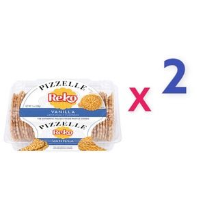 2 Packs - Reko Vanilla Pizzelle Italian Waffle Cookie 7oz each pack